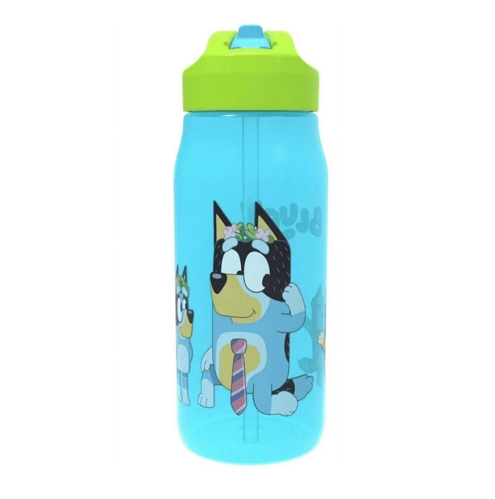 Zak Cartoon Bluey Sip Water Bottle w/Carry Loop Travel Bottle 16‎ oz Sippy Cup
